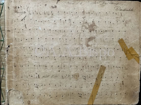 Soprano da Missa em Mi Bemol do Pe. José Maurício Nunes Garcia. Acervo A.A.Bispo